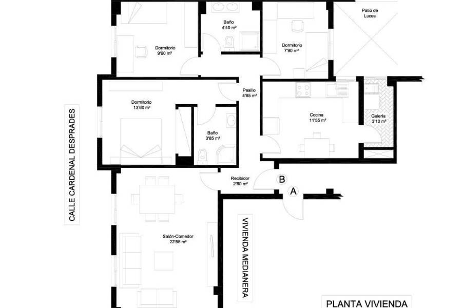 Vente - Appartement de ville - Zona Centro - Orihuela