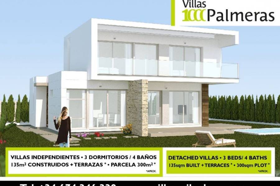 Venta - Villa de Lujo - Mil Palmeras - Pilar de la Horadada